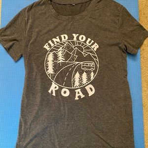 Grey “Find Your Road” T-shirt